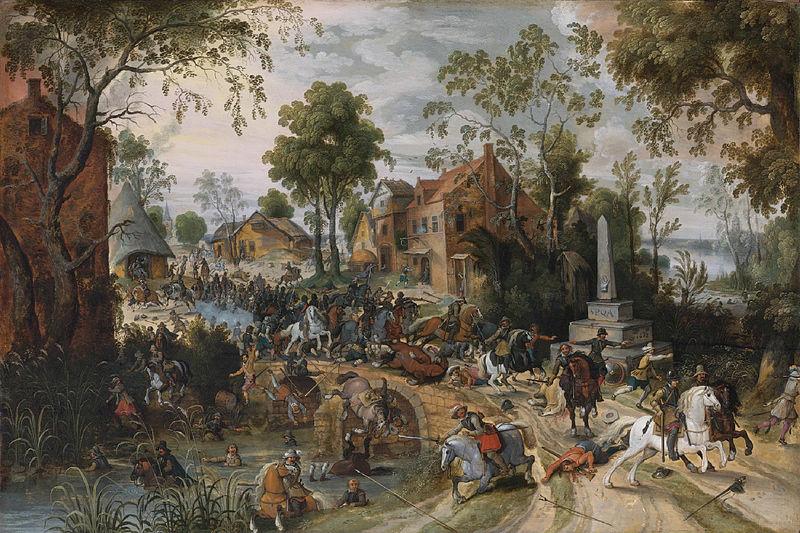 Sebastian Vrancx The Battle of Stadtlohn Germany oil painting art